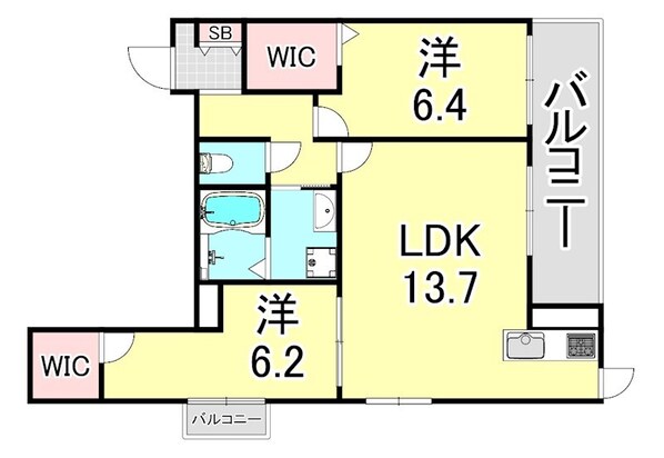 ソフィット宮川の物件間取画像